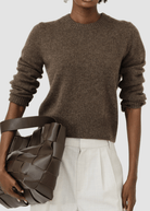 Alex Mill Marais Sweater in Heather Chocolate | Shop Tula