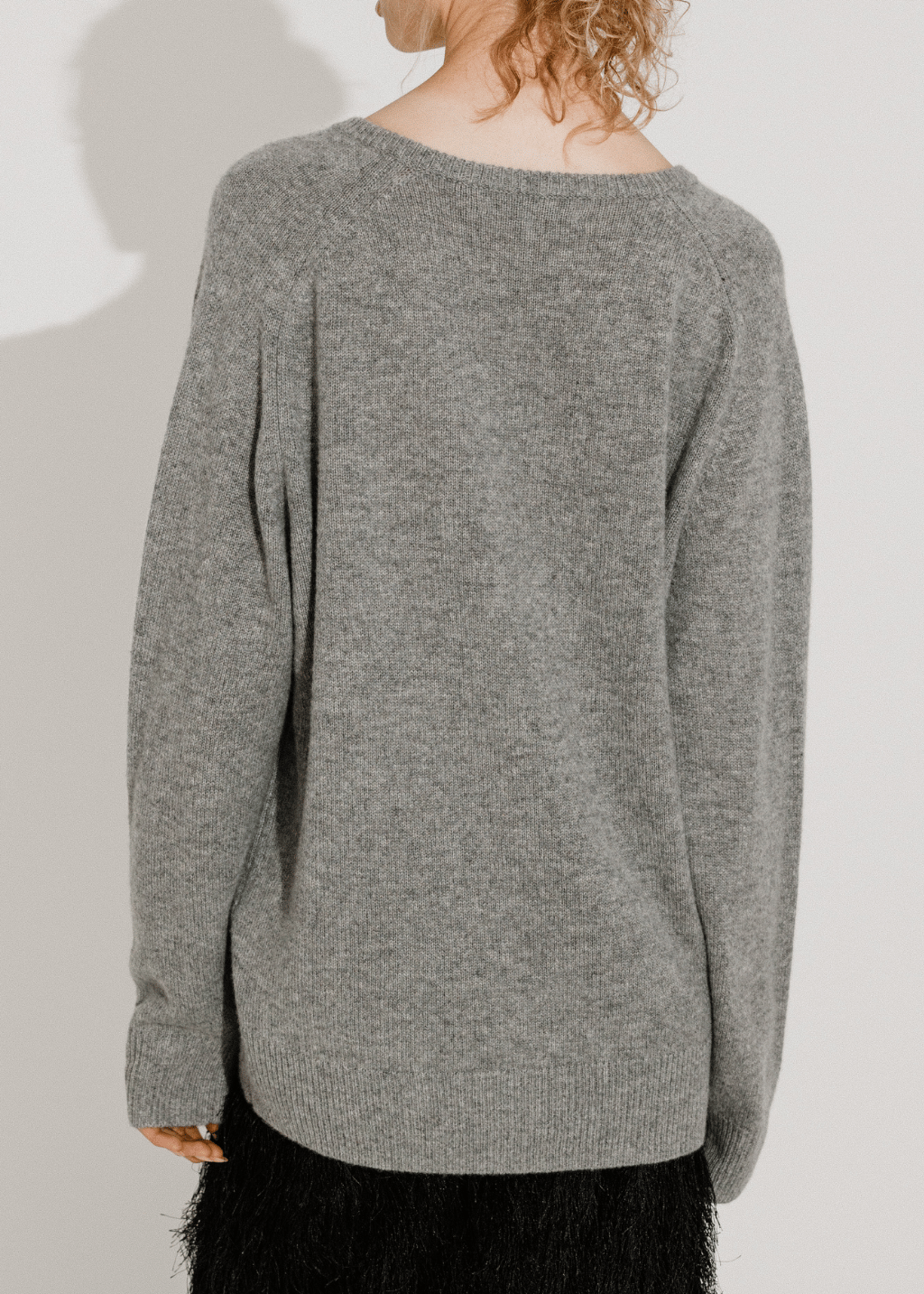Alex Mill Montmarte V Neck Sweater in Heather Grey | Shop Tula
