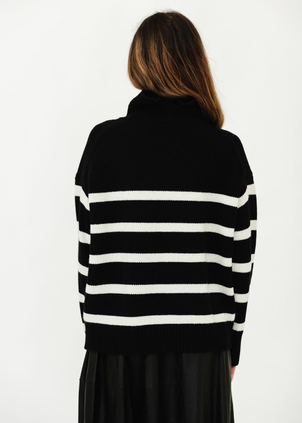 Alex Mill Nottinghill Turtleneck Sweater Stripe Back | Shop Tula