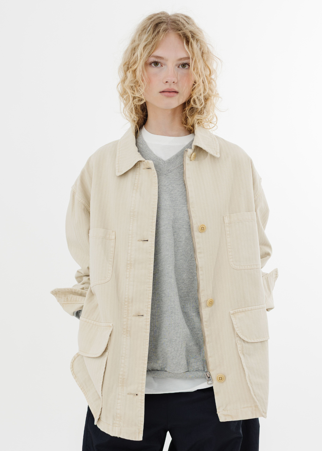 Alex Mill Painter Jacket in Sand | Shop Tula