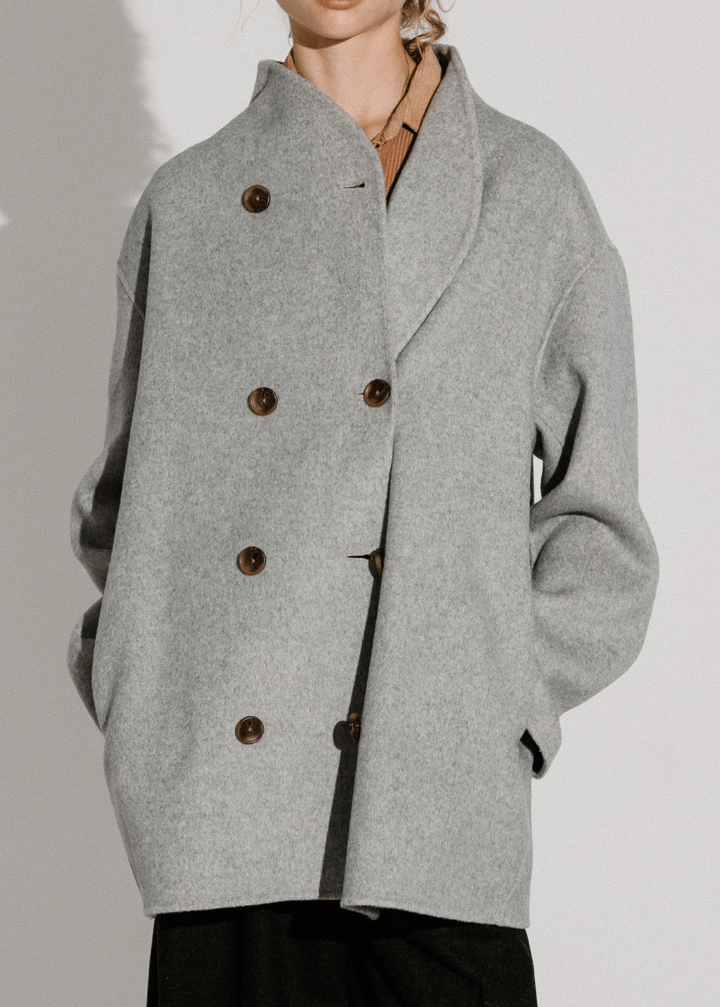 Alex Mill Sophia Coat in Light Heather Grey | Shop Tula