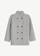 Alex Mill Sophia Coat in Light Heather Grey | Shop Tula