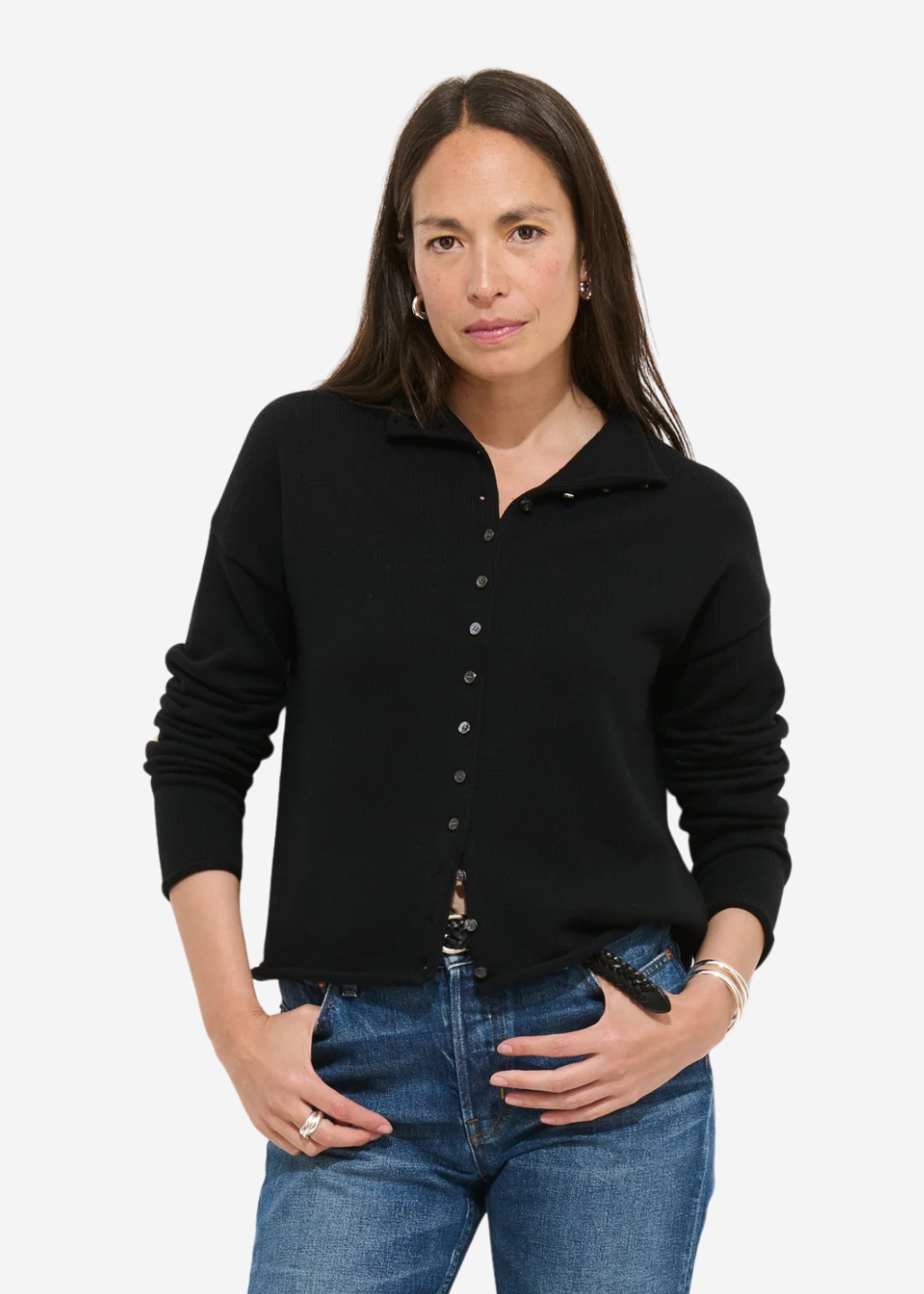 Alex Mill Taylor Cardigan in Black | Shop Tula