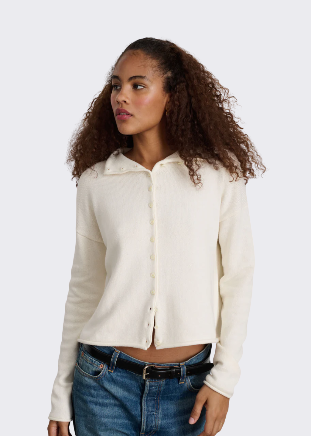 Alex Mill Taylor Cardigan in Ivory | Shop Tula