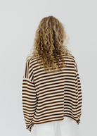 Alex Mill Taylor Striped Cardigan in Ivory/Brown | Shop Tula