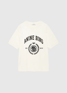 Anine Bing Collegiate Jaylin Tee in Cream | Shop Tula