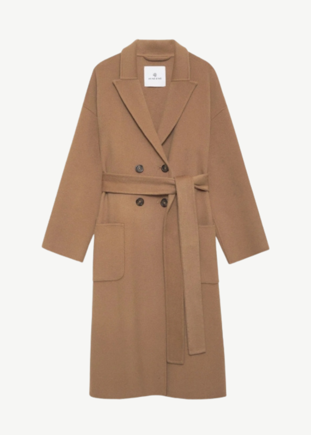 Anine Bing Dylan Coat in Camel | Shop Tula