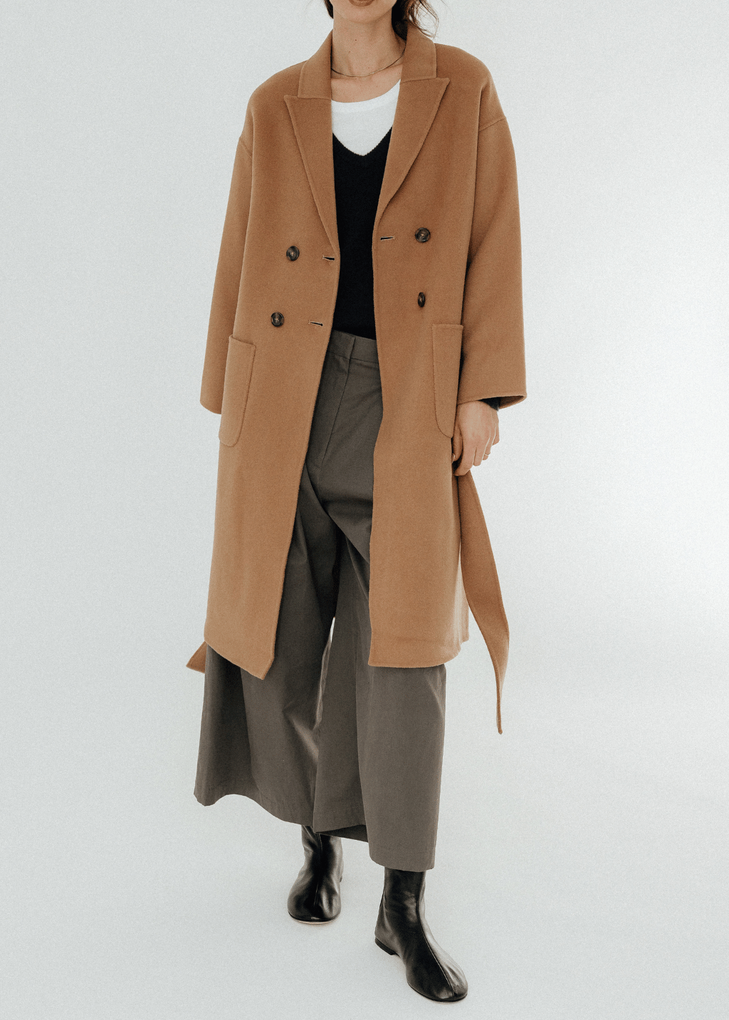 Anine Bing Dylan Coat in Camel | Shop Tula