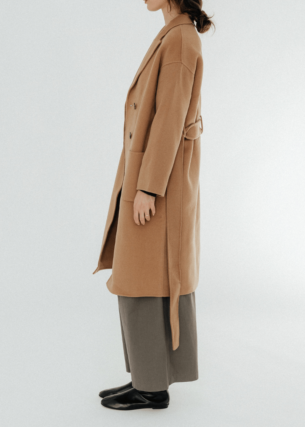 Anine Bing Dylan Coat in Camel | Shop Tula