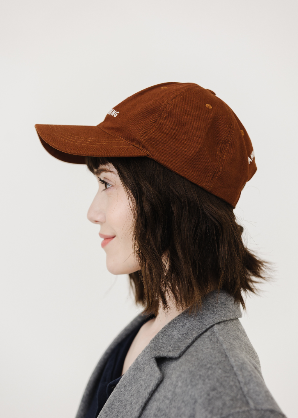 Anine Bing Jeremy Baseball Cap in Dark Camel | Shop Tula