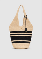 Anine Bing Leah Stripes Hobo Raphia Bag | Shop Tula
