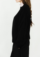 Anine Bing Lee Crew Sweater in Black | Shop Tula
