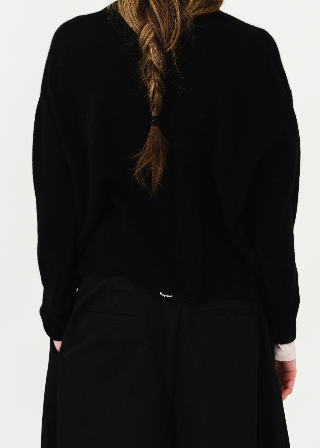 Anine Bing Lee Crew Sweater in Black | Shop Tula