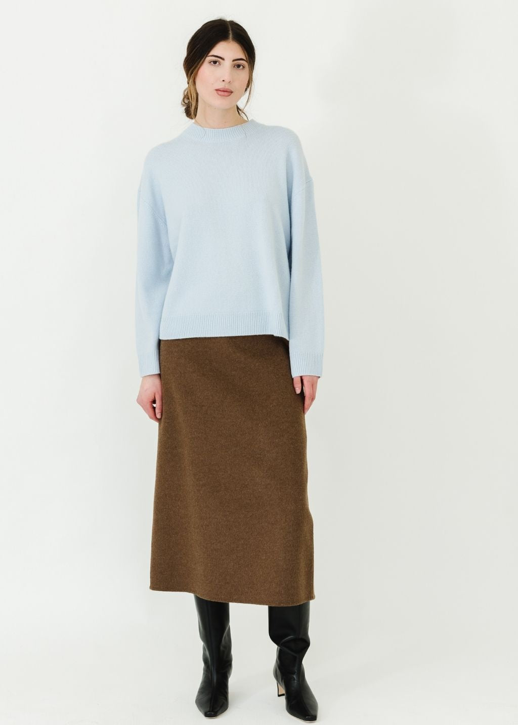 Anine Bing Lee Crew Sweater in Blue | Shop Tula