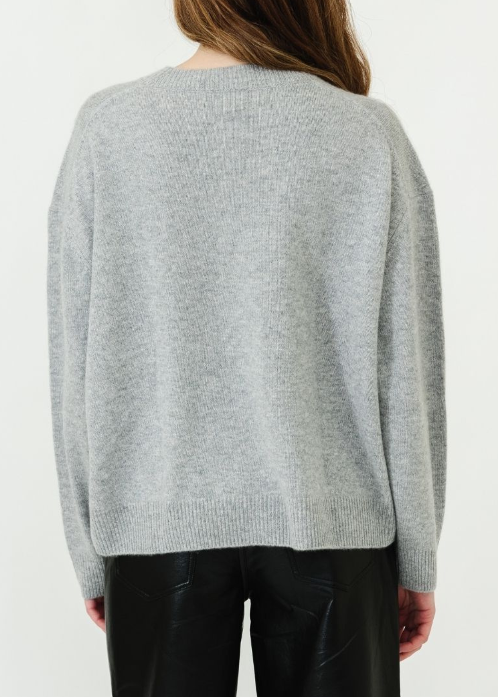 Anine Bing Lee Crew Sweater in Heather Grey | Shop Tula