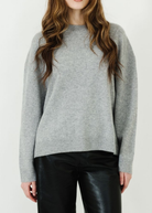 Anine Bing Lee Crew Sweater in Heather Grey | Shop Tula
