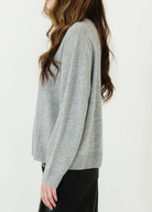Anine Bing Lee Crew Sweater in Heather Grey | Shop Tula