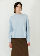 Anine Bing Lee Crew Sweater in Pale Blue | Shop Tula