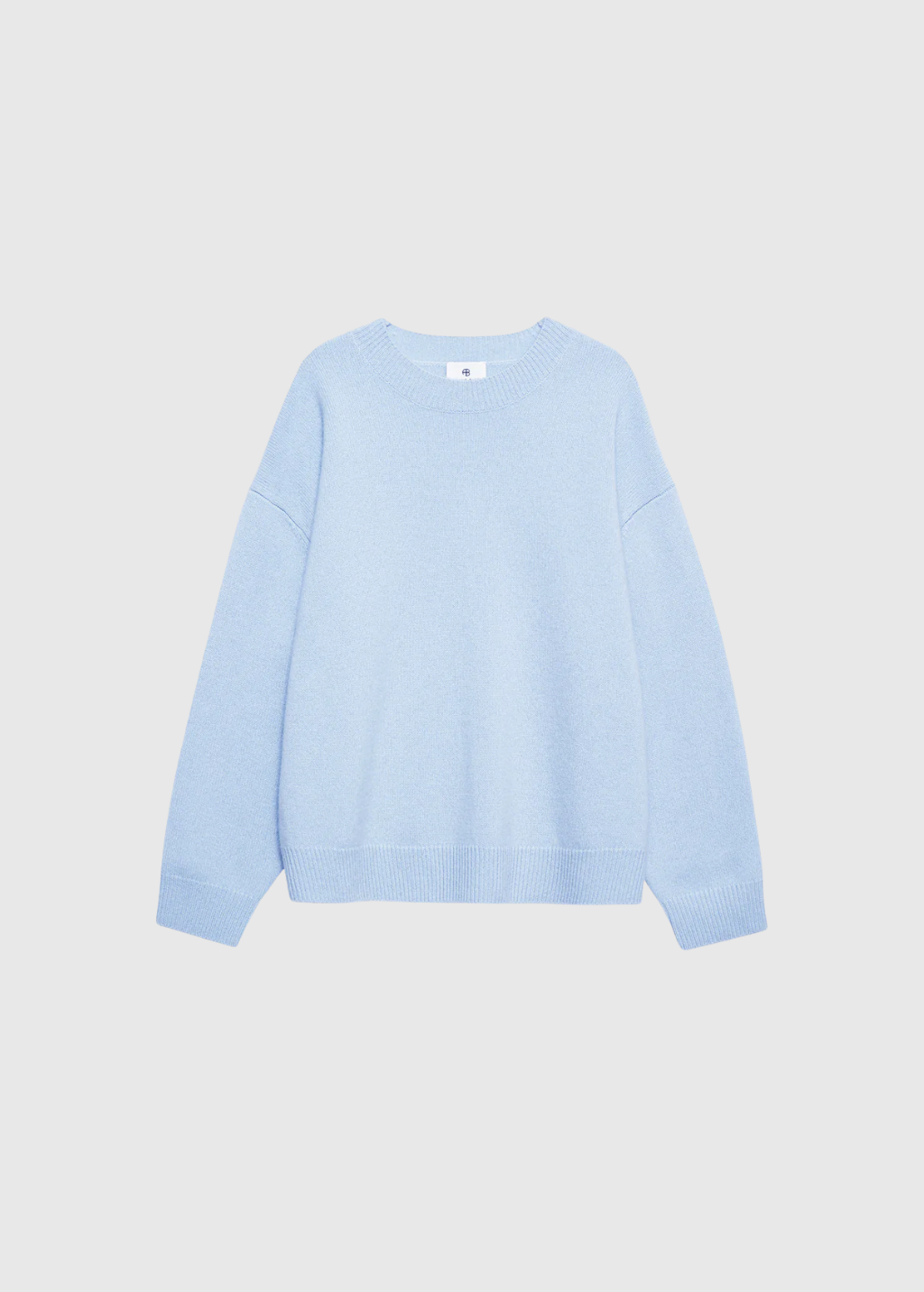 Anine Bing Lee Crew Sweater in Pale Blue | Shop Tula