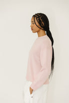 Anine Bing Lee Crew Sweater in Pink | Shop Tula