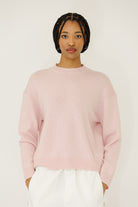 Anine Bing Lee Crew Sweater in Pink | Shop Tula