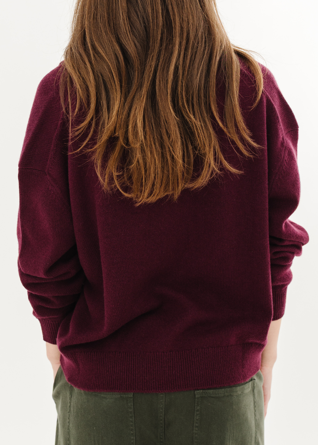 Anine Bing Lee Polo Sweater in Fig | Shop Tula