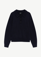 Anine Bing Lee Polo Sweater in Navy | Shop Tula