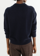 Anine Bing Lee Polo Sweater in Navy | Shop Tula