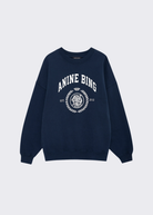 Anine Bing Miles Collegiate Sweatshirt in Dark Navy | Shop Tula