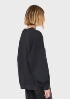 Anine Bing Miles Sweatshirt Logo in Washed Black | Shop Tula