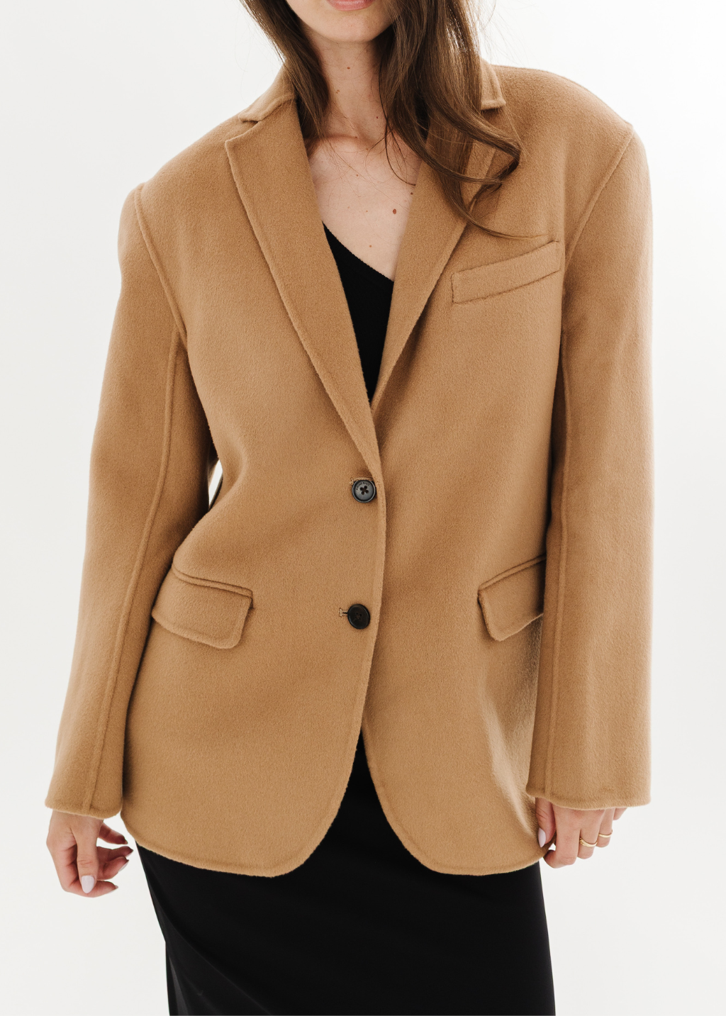Anine Bing Quinn Blazer in Camel | Shop Tula