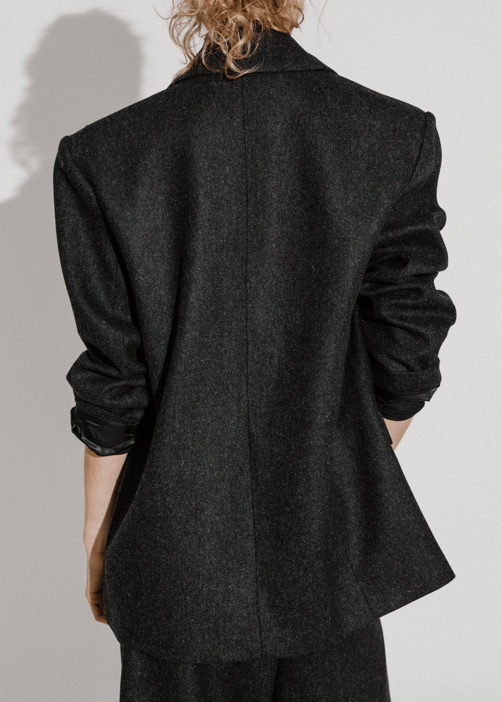 Anine Bing Quinn Blazer in Dark Grey | Shop Tula