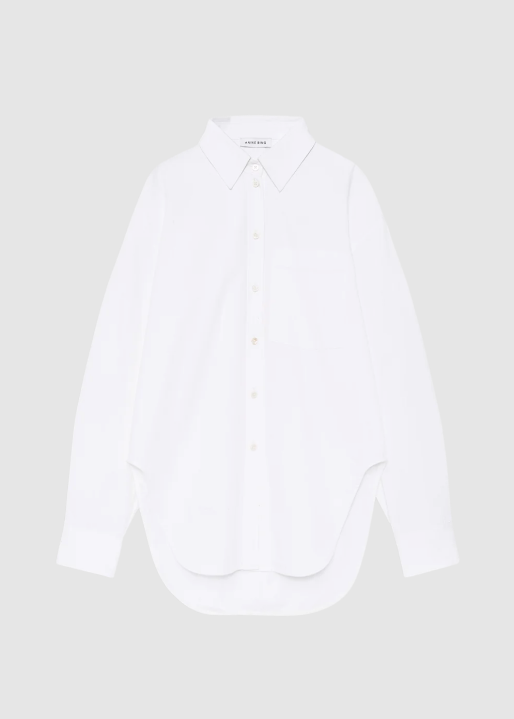 Anine Bing Scott Shirt in White | Shop Tula