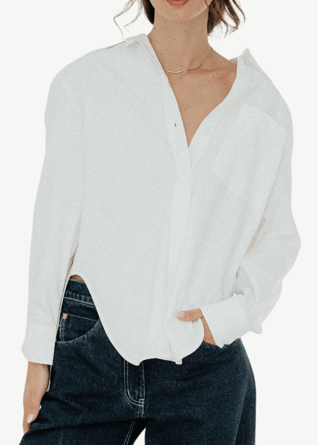 Anine Bing Scott Shirt in White | Shop Tula