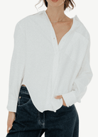 Anine Bing Scott Shirt in White | Shop Tula