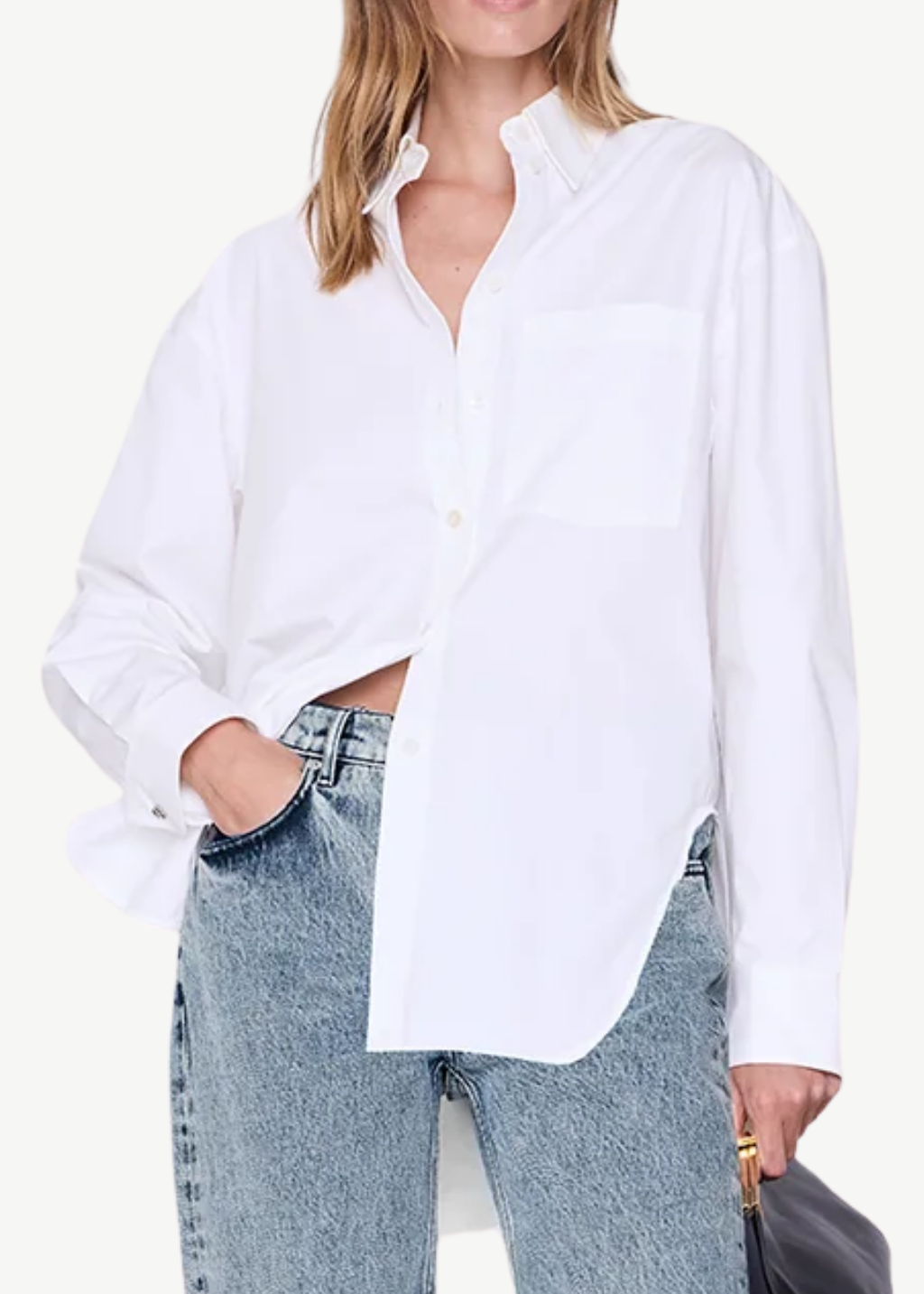 Anine Bing Scott Shirt in White | Shop Tula