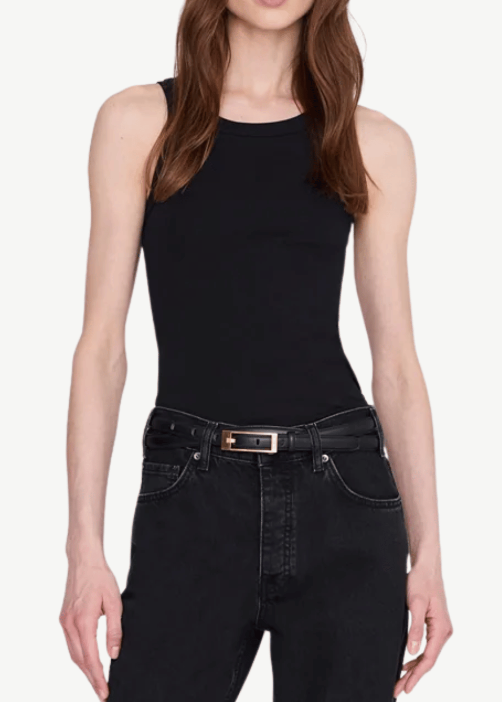 Anine Bing Sixtine Tank Top in Black | Shop Tula
