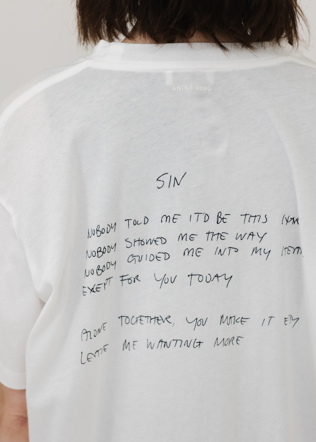 Anine Bing Walker Lyrics Tee | Shop Tula