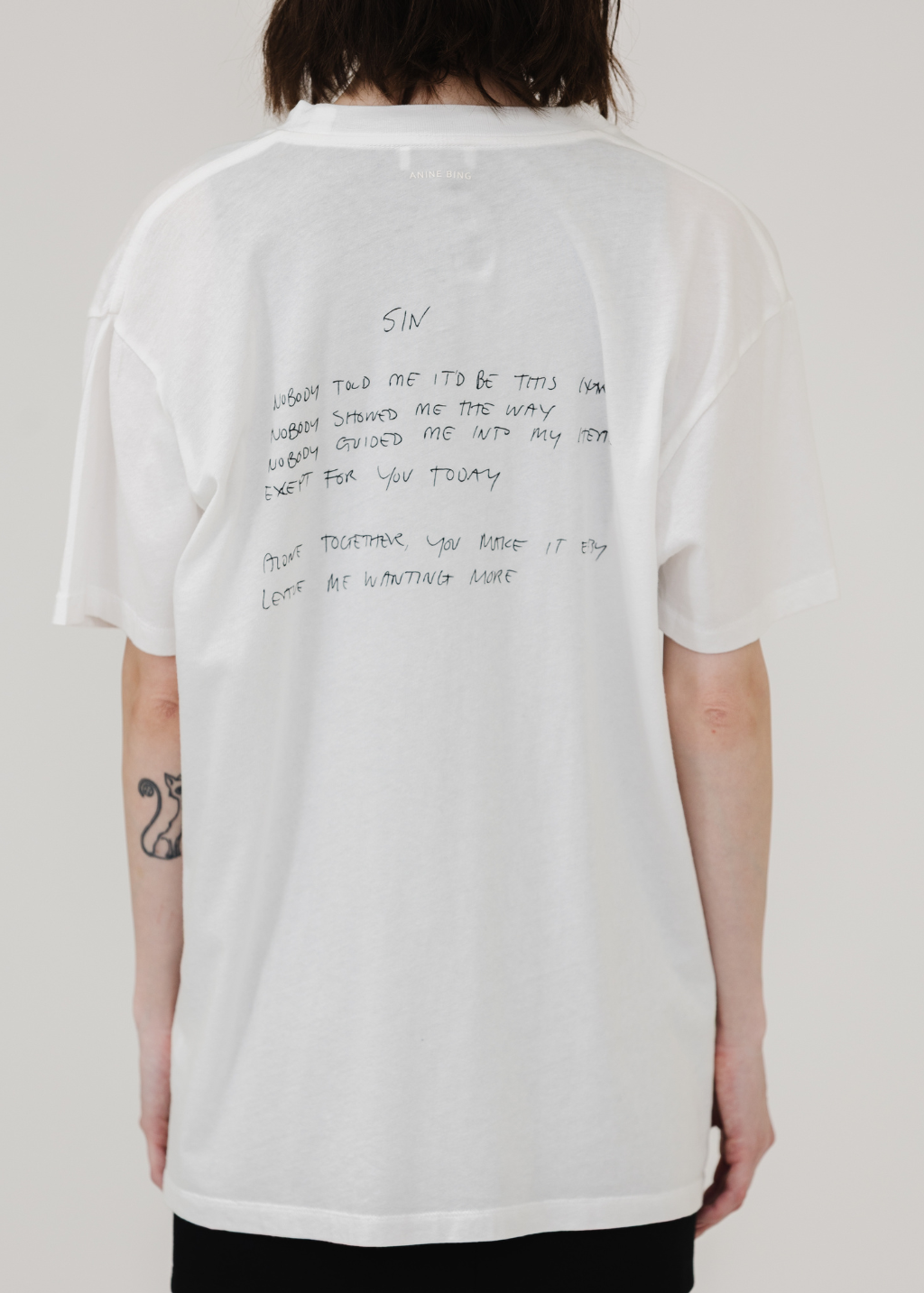 Anine Bing Walker Lyrics Tee | Shop Tula