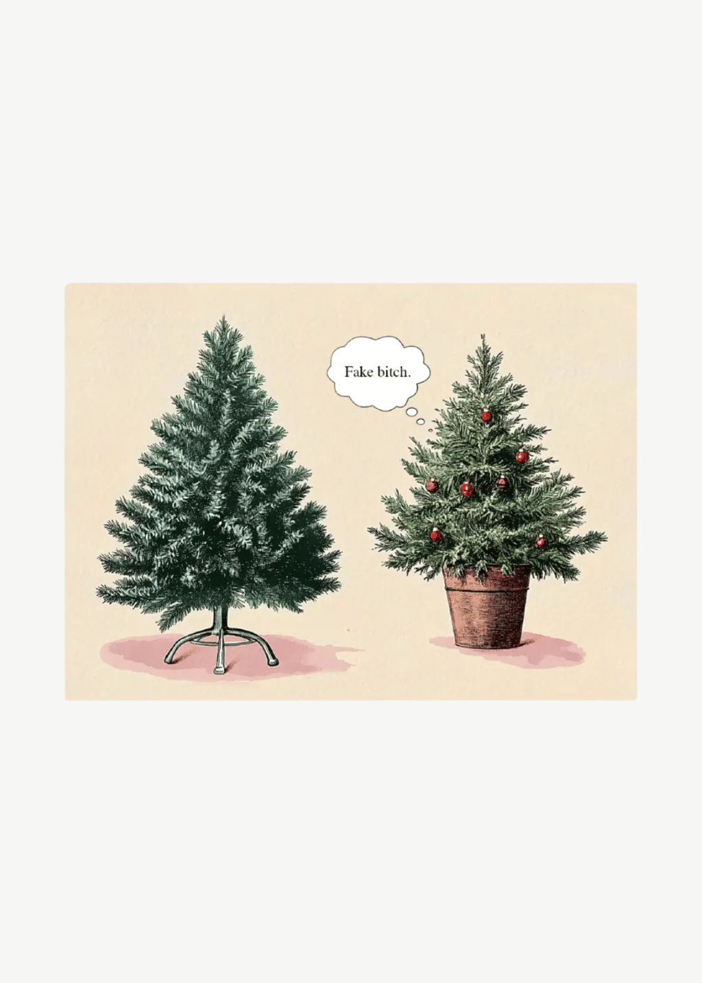 Bad Betty Greeting Co. Fake B*tch Christmas Card | Shop Tula