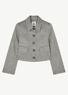 By Malene Birger Angie Blazer in Grey | Shop Tula