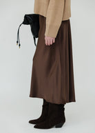 By Malene Birger Boshan Silk Skirt in Carafe | Shop Tula