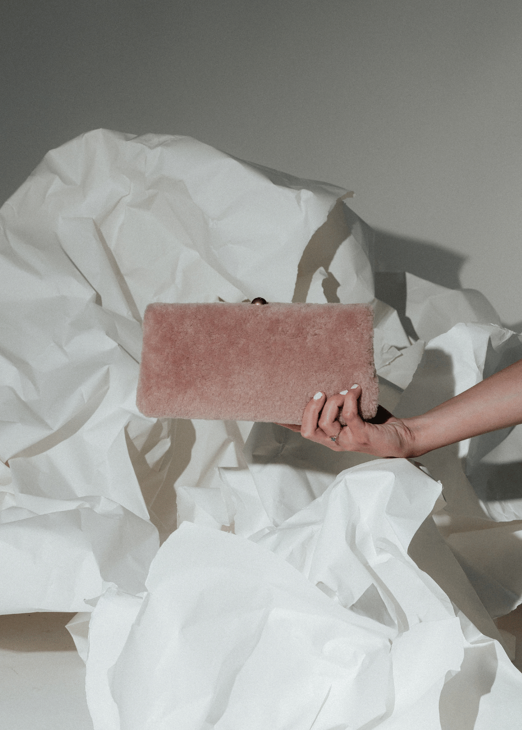 By Malene Birger Ellon Shearling Handbag | Shop Tula