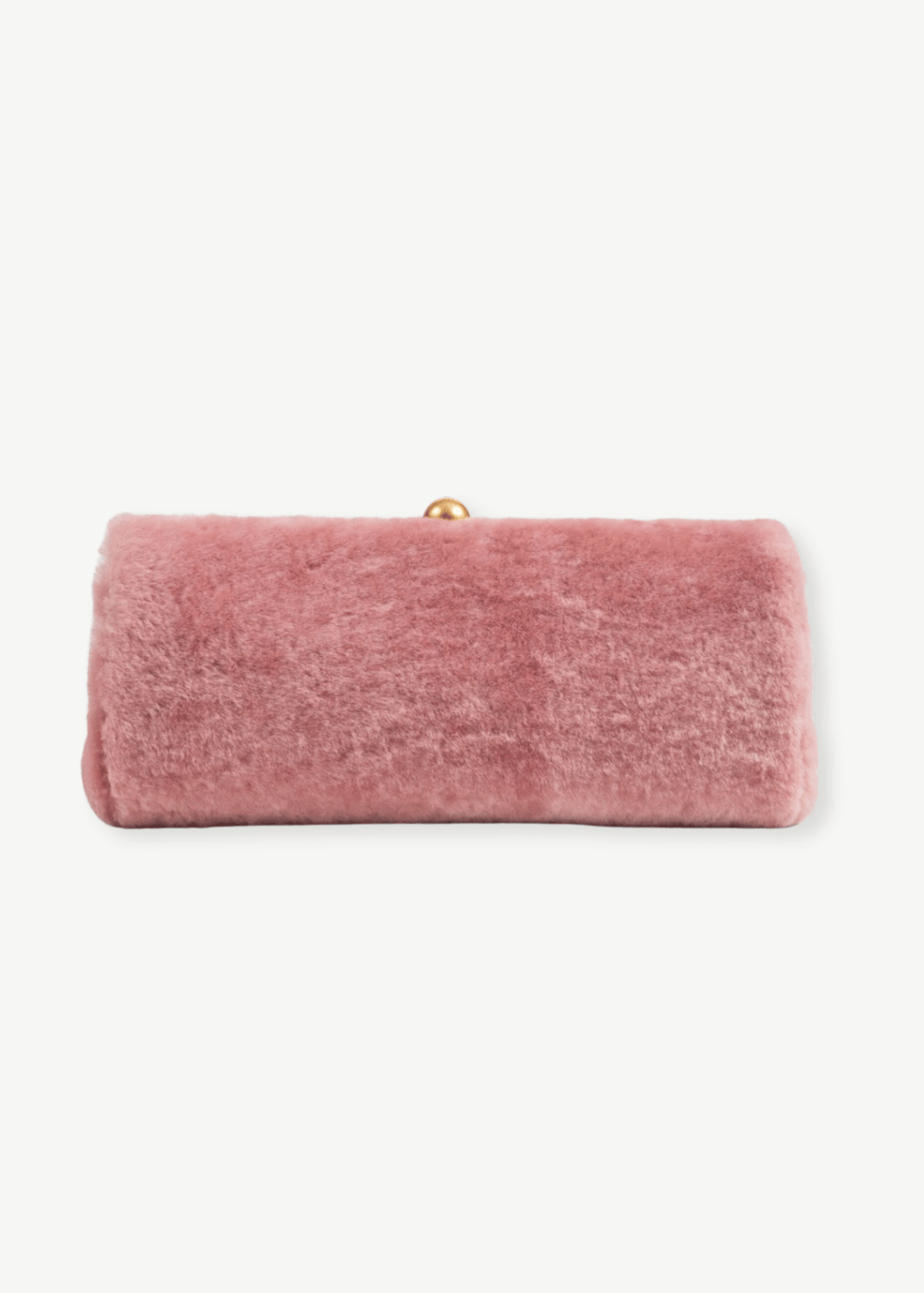 By Malene Birger Ellon Shearling Handbag in Rose Dust