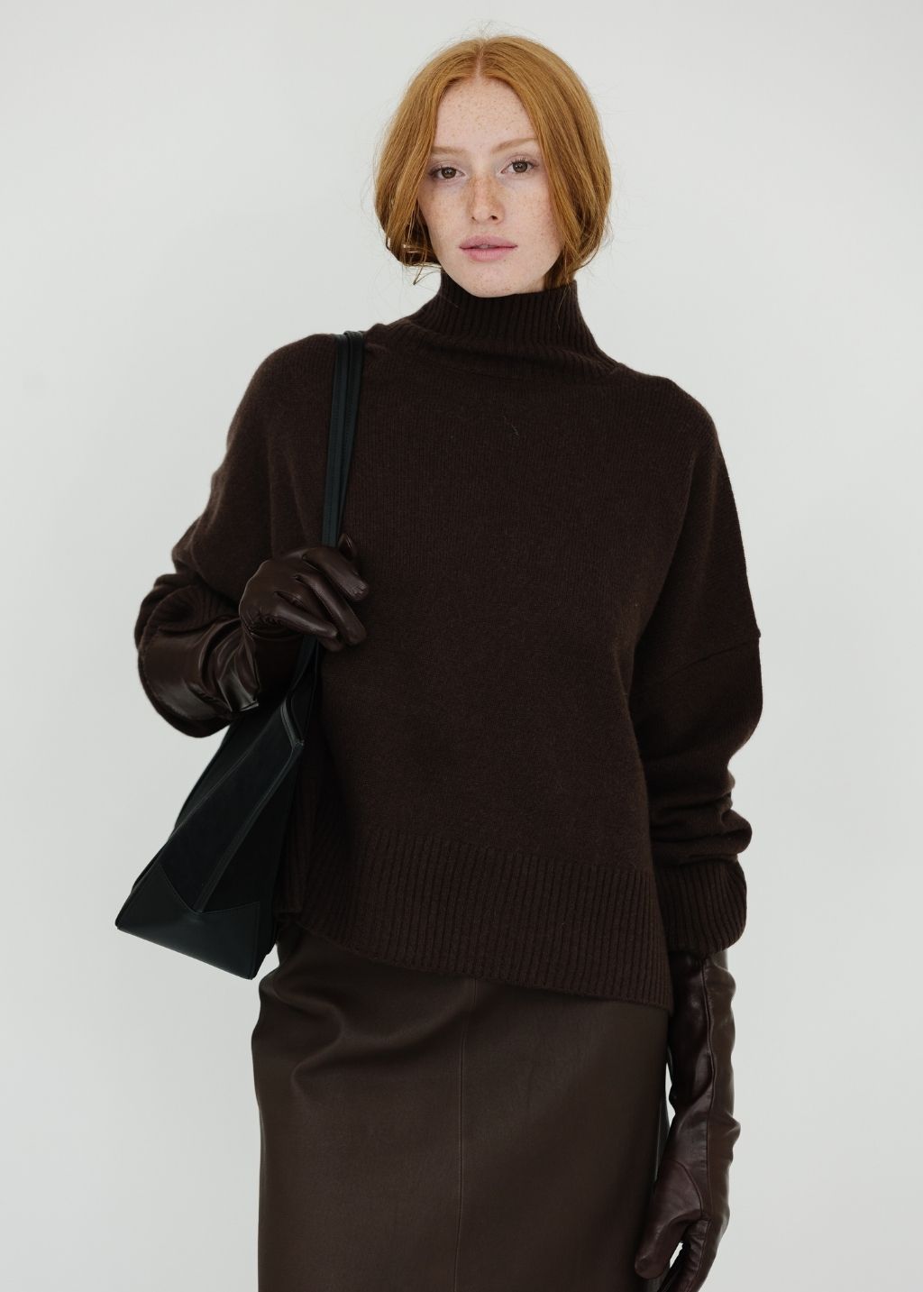 By Malene Birger Gemi Gloves in Brown Leather | Shop Tula