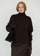 By Malene Birger Gemi Gloves in Brown Leather | Shop Tula