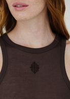 By Malene Birger Lise Top in Warm Brown | Shop Tula