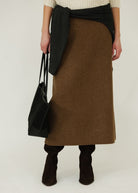 By Malene Birger Palomie Skirt in Brown | Shop Tula