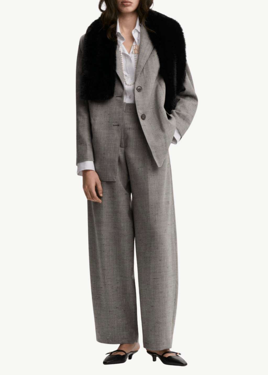 By Malene Birger Povilanna Pant in Grey | Tula