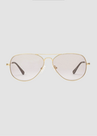 Caddis Mabuhay Reading Glasses in Matte Gold Charcoal | Shop Tula